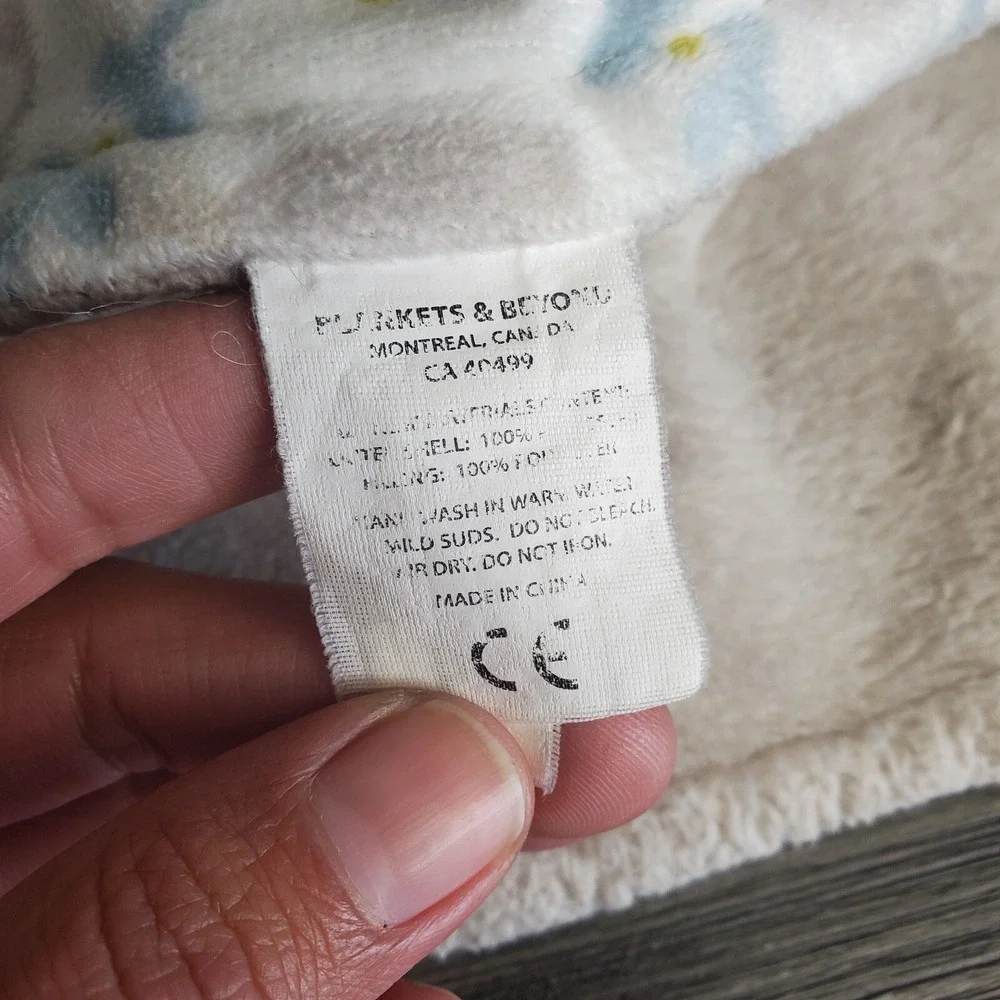 Blankets & Beyond Elephant Lovey Plush Security Baby Blue Grey 14